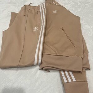 Adidas Beige Track suit